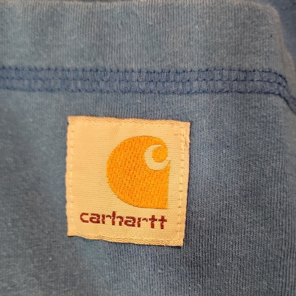 Carhartt Men's Casual Blue Button Down Shirt - Picture 3 of 6